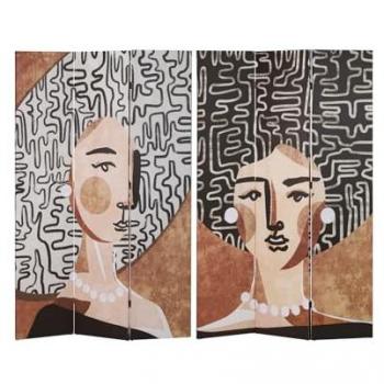 Biombo Elegante y Resistente Canva Mujer 120x3x180 cm