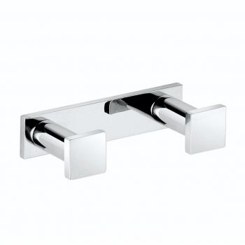 Pomdor - Colgador doble inox satinado metric
