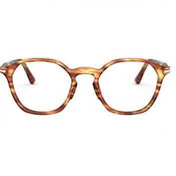 Persol 0PO3238V Gafas, Striped Brown, 48/20/145 Unisex Adulto