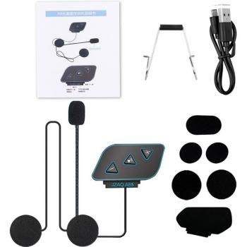 Auriculares Bluetooth para casco de motocicleta con intercomunicador, reducción de ruido y micrófono