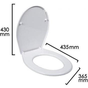 ORYX 5421040 Tapa WC Blanco Basic, Multicolor