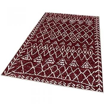 Alfombra de Poliéster Estampada 80 x 120 cm Modelo Battlefield Rojo - Diseño Único