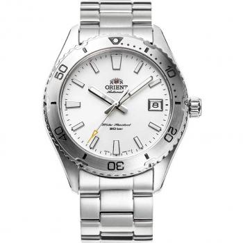 Orient Mako 40mm Automatic Diver's Watch - Stainless Steel, White Dial, 200M Water Resistance