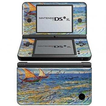 Colección 127, personalizado Console Nintendo DS Lite, 3ds, 3DS XL, Wii U Wrap Faceplates Decal Vinyl piel adhesivo pegatina skin protector Van Gogh - The Sea At Saintes-Maries Nintendo DSi XL Skin.
