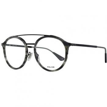 Police VPL688-524ATM Men's Optical Glasses, Grey Metal Frames, Ø 52 mm, One Size