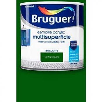 Bruguer Acrylic Multisuperficie Esmalte al agua Brillante Verde Primavera 250 ml