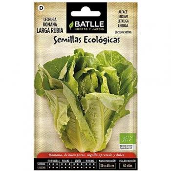Semillas Ecológicas Hortícolas - Lechuga romana larga rubia - ECO - Batlle