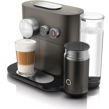 Nespresso De'Longhi Expert Milk EN355.GAE - Cafetera monodosis de cápsulas Nespresso + aeroccino, controlable con smartphone via bluetooth, recetas ajustables, 19 bares, apagado automático, antracita