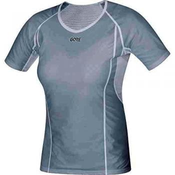 GORE WEAR Women M WINDSTOPPER Base Layer Shirt light grey/white 36 100021
