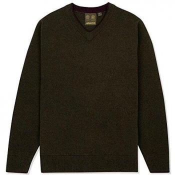Musto Shooting V-cuello de punto medio rifle verde