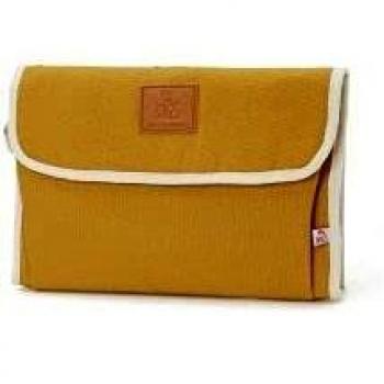 Cambiador portátil Happy Family de algodón canvas color ocre – Changing Mats