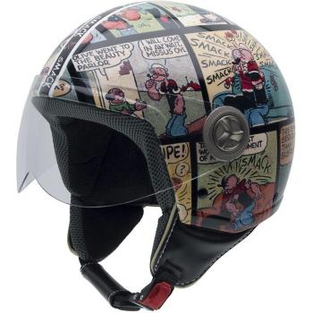 NZI Zeta Smack by Popeye Casco de Moto, Ilustración Popeye, XL