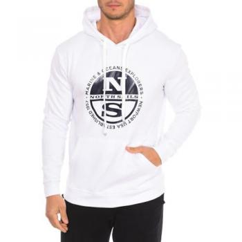 North Sails Men's White Hoodie 9022980 - Size M
