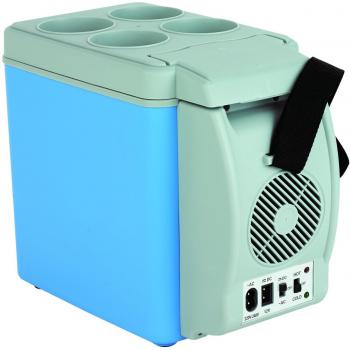 Sogo NEV-SS-474 Nevera portátil termoeléctrica frío y calor, 48 W, 6 litros, Otro, Azul y gris