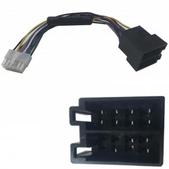 Adaptador ISO 12 Pines para Autoradio - Conector Arnés de Cable Estéreo