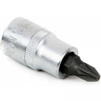 Cofan Llave de vaso de 1/4'' | Fabricada en acero al cromo vanadio de alta calidad | Con punta Pozidrive 2