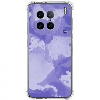 Funda de Silicona Antigolpes para Vivo X90 Pro 5G con Diseño Acuarela 01