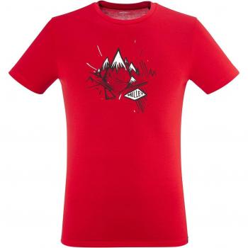 Camiseta de hombre Millet Boulder manga corta rojo intenso - L