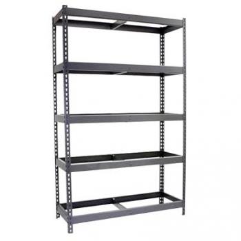 Estantería Metálica Industrial Simon Rack 90x150 cm, Carga Máxima 600 kg por Balda, Kit de Acero Gris