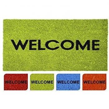 Easy Home - Felpudo Coco 40x60 cm Welcome, Colores Surtidos