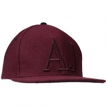 Armani Jeans sombrero ajustable hombre nuevo bordeaux