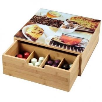 Kesper 50950 - Caja con cajones para cápsulas de café o Bolsas de té
