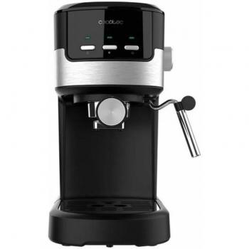 Cecotec Power Espresso 20 Pecan Cafetera Espresso 20 bares 1100W Negro, cafetera express digital con vaporizador orientable