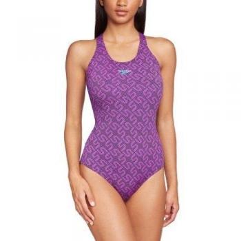 SPEEDO Endurance+ Monogram Pullback BaÃ±ador SeÃ±ora, Azul Marino/Azul, 97cm