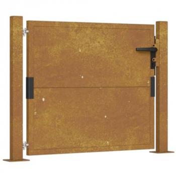Corten Steel Garden Gate 105x105 cm with Lock