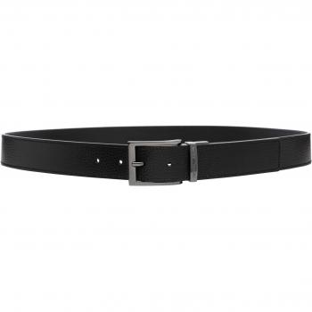 Emporio Armani Adjustable Buckle Belt for Men, Color: Blue, Size: One Size, Pattern: Plain