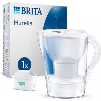 Jarra Filtrante Brita Marella 2,4L con Filtro MAXTRA PRO - Reduce Cloro, Cal y Metales - Sin BPA, Apta Lavavajillas, Diseño Sostenible