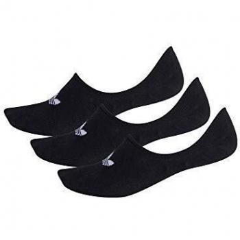 adidas Originals Men's 3-Pack No Show Socks - Black - Size S
