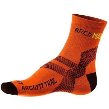 Arch Max Archfit - Calcetines deportivos para hombre, color naranja, talla XL