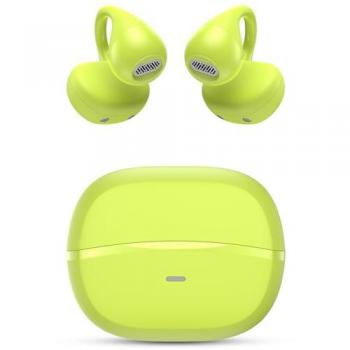 Auriculares Inalámbricos SPC Boost Clip Verde Lima - Bluetooth 5.4, Autonomía 26h, Diseño Open-Ear, Resistencia IPX5, Control Táctil y Asistente de Voz