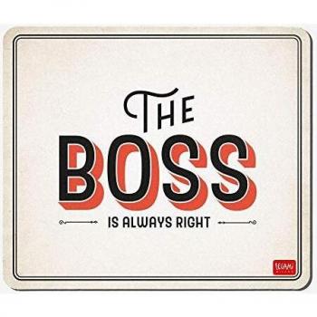 Alfombrilla de Ratón Legami The Boss con Diseño Profesional y Superficie Antideslizante