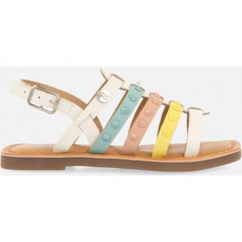 Gioseppo - Sandalias de niña de piel con tachuelas en la pala, materiales reciclados y estilo romano multicolor, ajuste cómodo y confortable