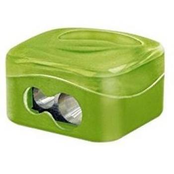 Sacapuntas m+r metalico 2 usos con deposito colores surtidos