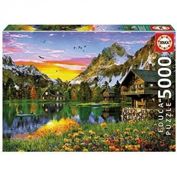 Educa Borras - Genuine Puzzles, Puzzle 5.000 piezas, Lago Alpino
