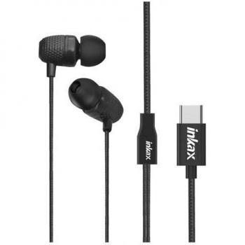Auriculares USB-C Inkax 1,2m con Micrófono y Botón Multifunción Negro