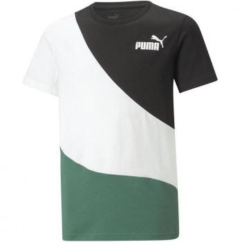 Camiseta Puma Power Cat B Verde para Niño Modelo 674231-37
