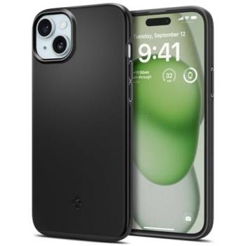Funda delgada Spigen para iPhone 15 Plus - Negra