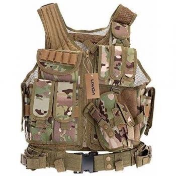Lixada Chaleco Táctico Militar al Aire Libre Táctico del Ejército de Poliéster Juego de Guerra Airsoft Caza Chaleco de Excursión Que Acampa