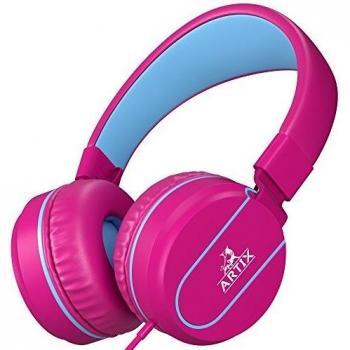 Artix Auriculares Plegables con Micrófono, Auriculares Estéreo NRGSound Compactos en la Oreja, Ideales para Niños/Adolescentes/Adultos