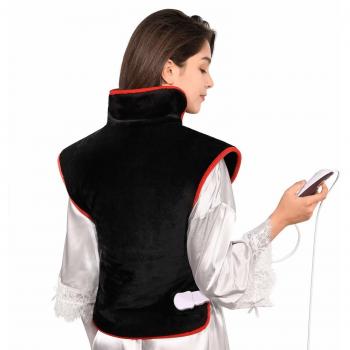 Almohadilla Eléctrica Misiki 85 x 60 cm Almohadilla Térmica para Espalda y Cervical, Gran Tamaño para Cuello y Hombro con Apagado Automático y Calentamiento Rápido para Alivio de Dolores Muscular