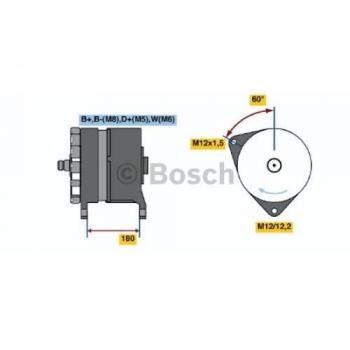 Alternador Generador BOSCH 0 986 041 640 - Tipo: Alternador, Marca: BOSCH, Modelo: 0 986 041 640
