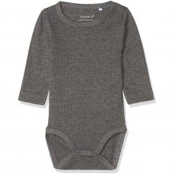 NAME IT Nbmvay LS Body Noos, Polaina para Bebés, Gris