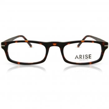 Rectangle Full Rim Plastic Men's Prescription Glasses Tortoiseshell Size 51 - Free Lenses - Blue Light Block Available - Arise Collective