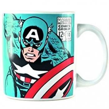 Marvel mugbmv03 Taza Capitán América, porcelana, multicolor, 8,5 x 8,5 x 10 cm