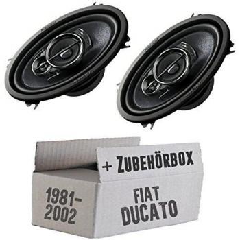 Fiat Ducato 230 Front - Pioneer TS-A4633i 4x6' 3-Weg Custom-Fit Oval Lautsprecher - Einbauset