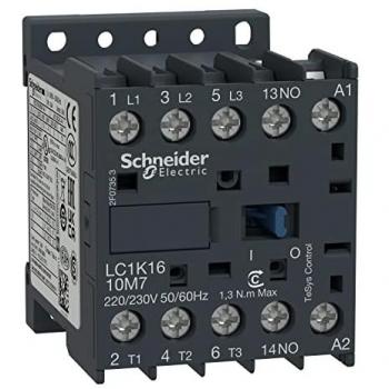 Contactor TeSys K LC1K1610M7, 3 polos, 3 NA, 16 A, bobina 220 V AC